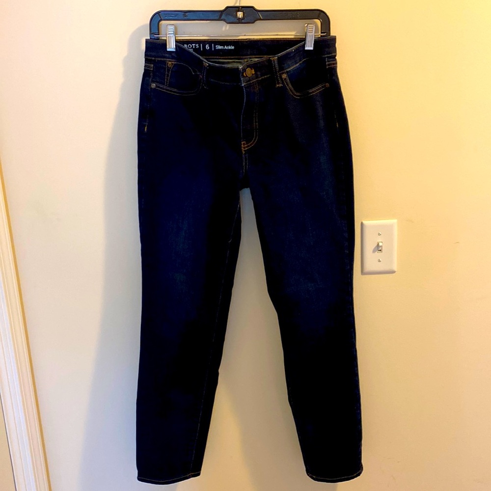 Talbots Dark Indigo Slim Ankle Jeans